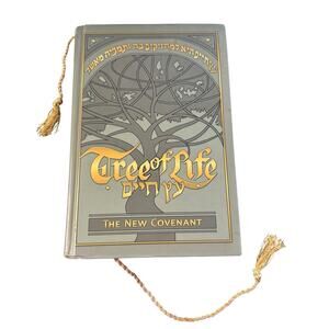 Tree of Life Bible The New Covenant Hardcover Good Condition Gold Rope Bookmark